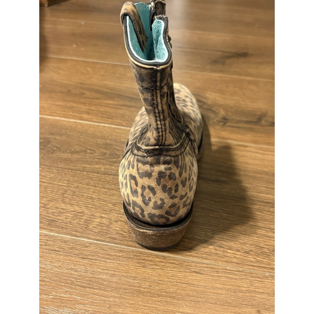 Corral Women's Handcrafted Leopard Print Western Boots Size 7 - Picture 10 of 13
